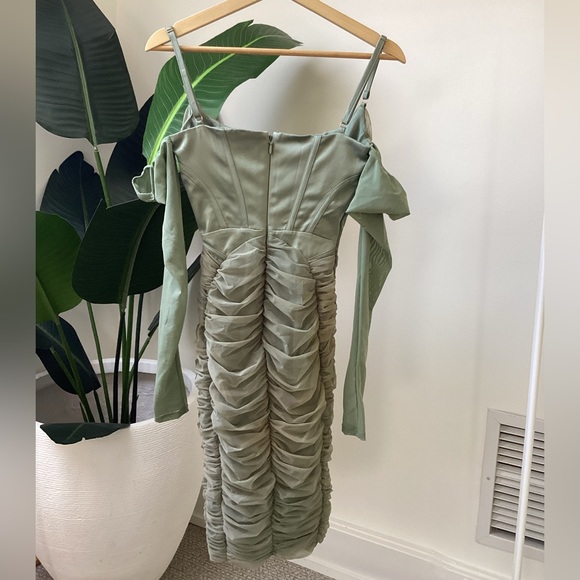 House of CB sage green mini dress - Picture 4 of 5